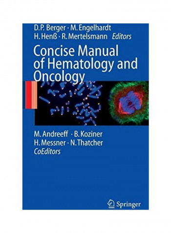 Concise Manual Of Hematology And Oncology Hardcover English by Michael Andreeff