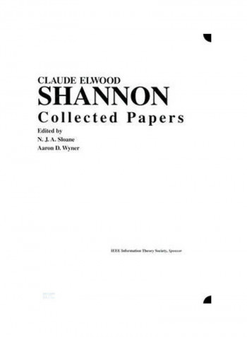 Claude E. Shannon: Collected Papers Hardcover English