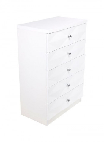 Delmonte 5-Drawer Chest White
