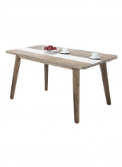 Ella Dining Table Light Brown/White 164.5x75x95centimeter