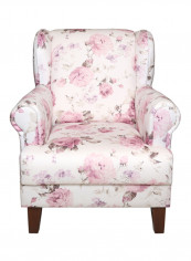 Melis Single Seater Arm Chair Pink/White Pink/White 73x91x71centimeter