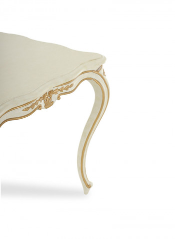 Rosy End Table White/Gold 70x70x63cm
