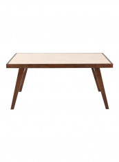 Zenith Dining Table Cream/Brown 165x75x96centimeter