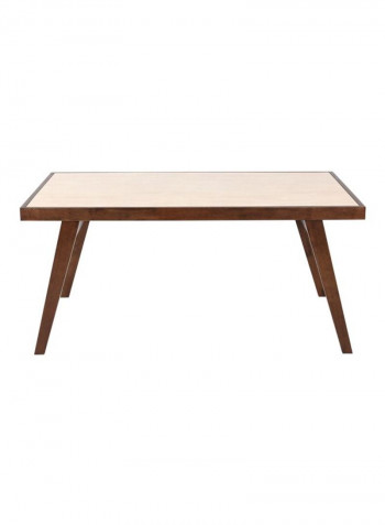 Zenith Dining Table Cream/Brown 165x75x96centimeter