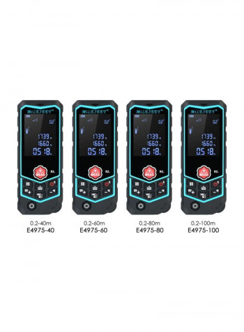 Laser Distance Meter Black 5.4x2.2x1.0inch