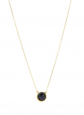18 Karat Gold Black Onyx Single Stone Necklace reviews 18 Karat Gold Black Onyx Single Stone Necklace