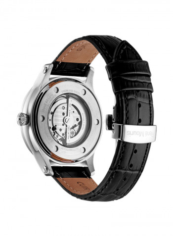 Men's Corona Leather Chronograph Automatic Wrist Watch R4-70105RM1