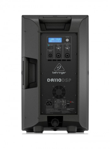 PA Speaker System With 2-Channel Mixer DR110DSP Black