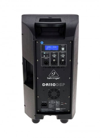 PA Speaker System With 2-Channel Mixer DR110DSP Black