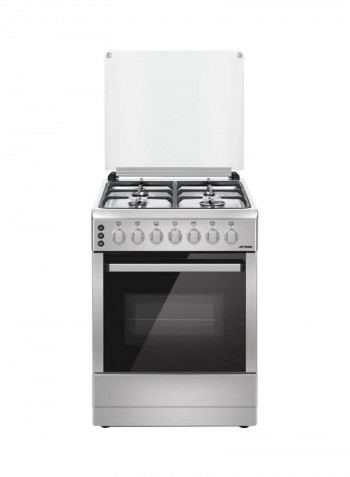 4-Burner Cooking Range AFGR6570CFSD Silver/Black