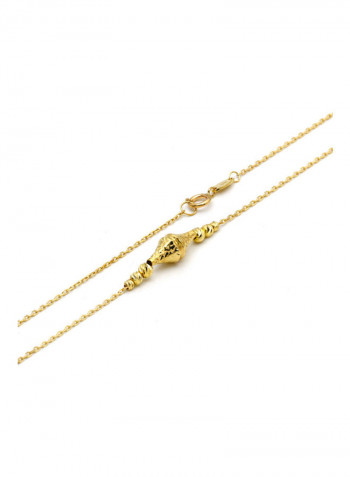 18K Real Gold Ball Necklace