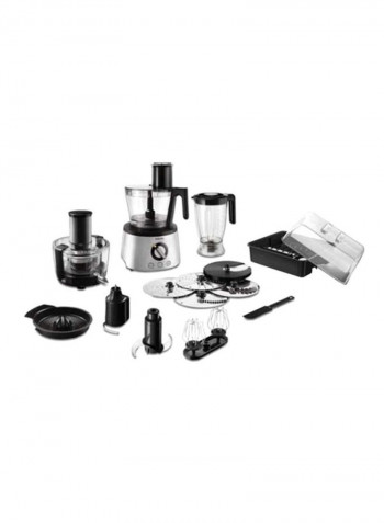 Countertop Food Processor 1300W HR7778/01 Silver/Clear/Black