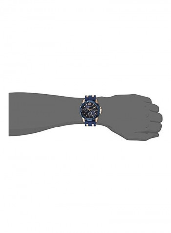 Men's Analog Wrist Watch with Silicone Strap