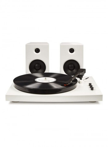 Turntable System With Speakers T100A - WH Multicolour