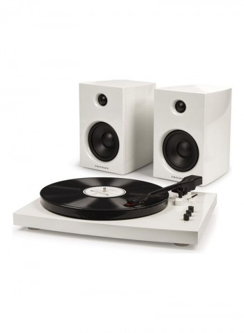 Turntable System With Speakers T100A - WH Multicolour