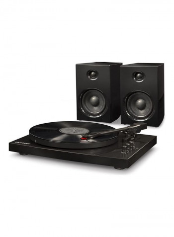Turntable System With Speakers T100A - BK Multicolour