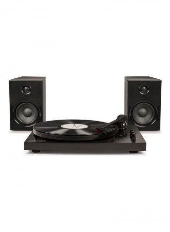 Turntable System With Speakers T100A - BK Multicolour