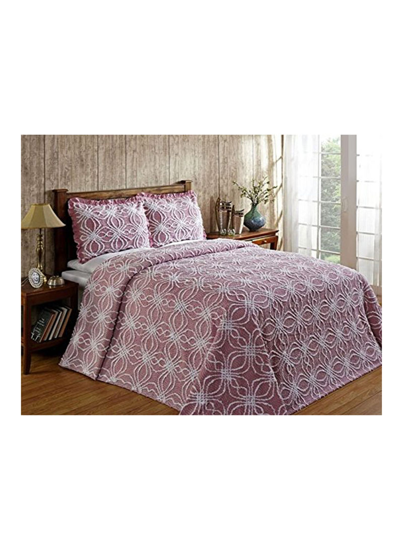 Rosa Bedspread Pink/White King