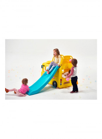 3 In 1 School Bus Slide Play Set