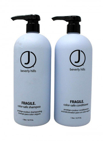 2-Piece Fragile Shampoo And Conditioner Set 32ounce
