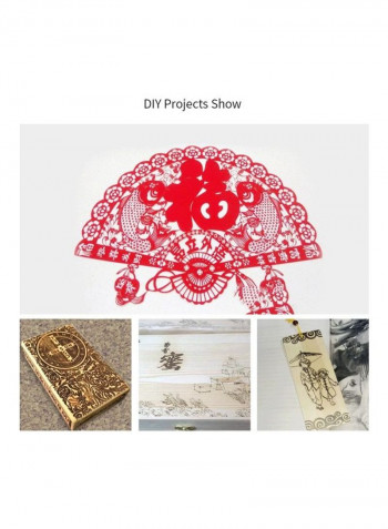 5500MW Desktop DIY Laser Engraver Kit Black