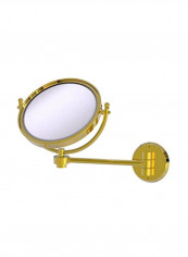 Magnification Make-Up Mirror Polished Brass 11x8x10inch