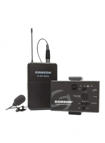 Professional Lavalier Wireless System B0749WP3M3 Black/Silver