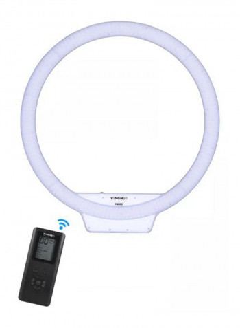 Wireless LED Ring Light With Remote Controller White/Black