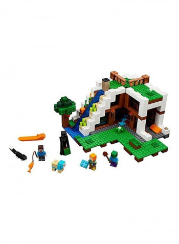 لعبة قطع بناء قاعدة شلال من لعبة Minecraft من 729 قطعة