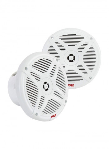 2-Piece Bluetooth Marine Speakers PLMRBT65W White