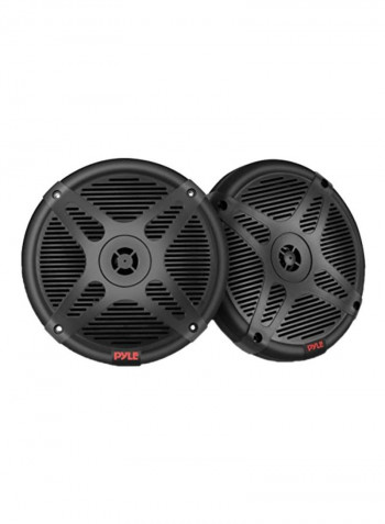 2-Way Outdoor Audio Stereo Marine Speakers PLMRBT65B Black