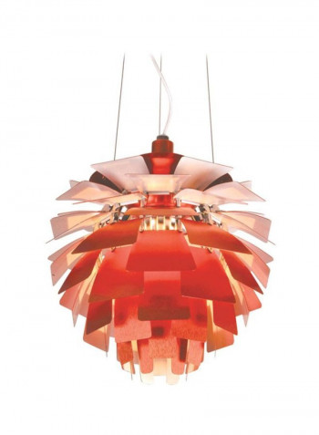 Artichoke Aluminum Pendant Light Red/Yellow 560x510millimeter