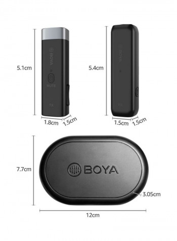 BOYA BY-WM3U Mini 2.4G Wireless Microphone System Multicolour