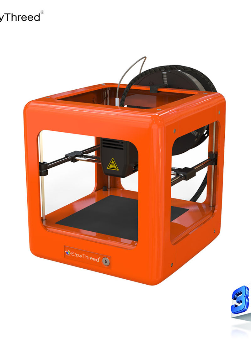 Nano Entry Level Desktop 3D Printer For Beginners 7.8 x 7.4inch Orange