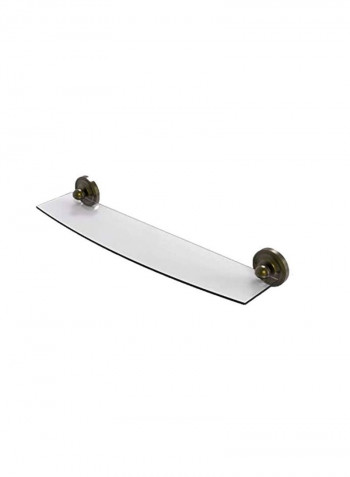 Prestige Regal Collection Glass Shelf Clear/Gold 24inch