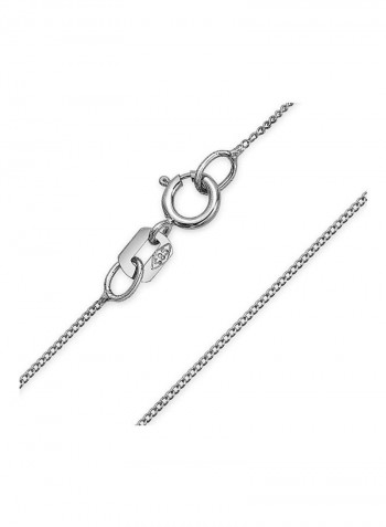 14K White Gold Rhodium Plated Chain Necklace
