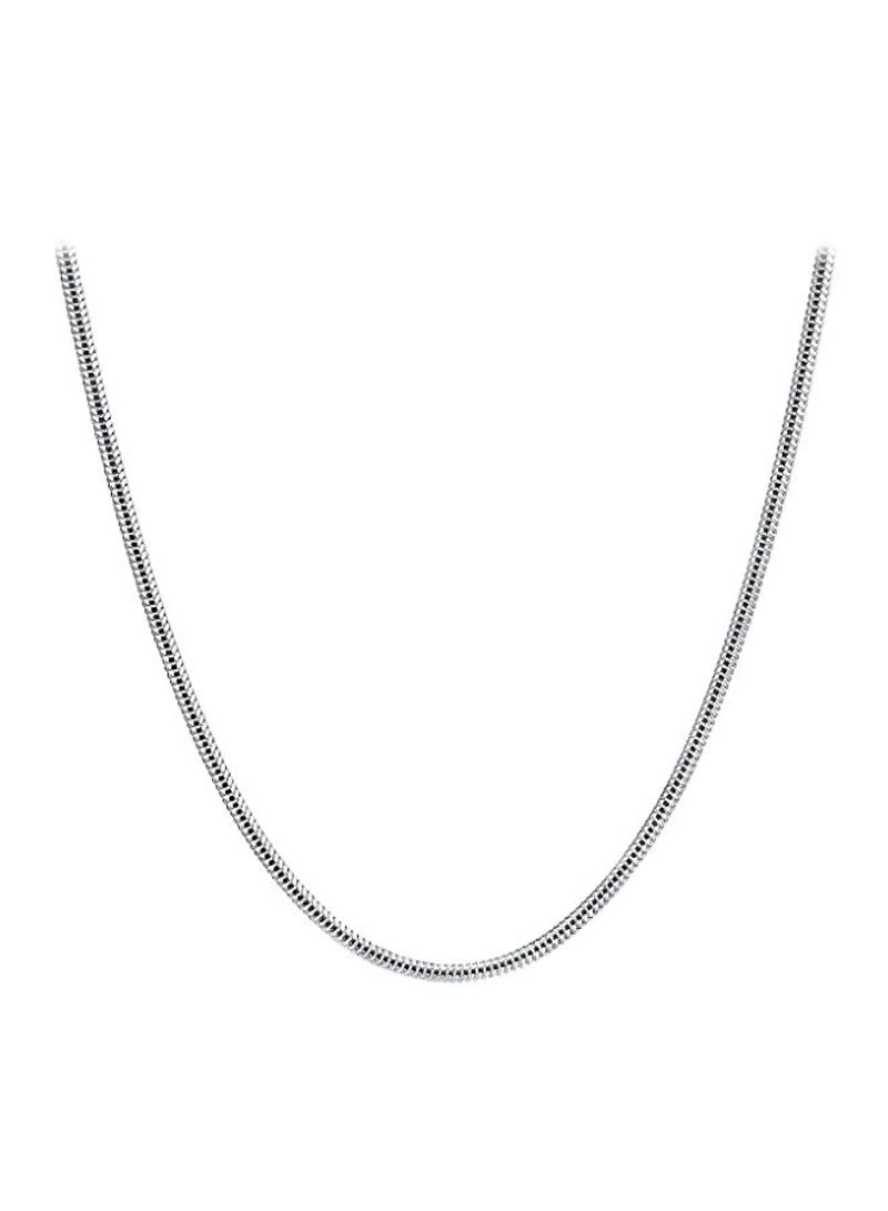 925 Sterling Silver Square Rolo Box Chain Necklace