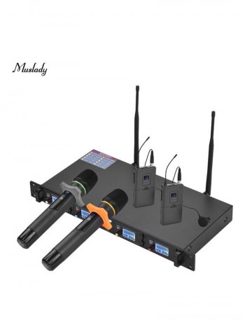 4-Channel UHF Wireless Microphone System