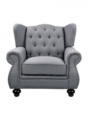 Emilia 1-Seater Sofa Dark Grey 102x99x99cm