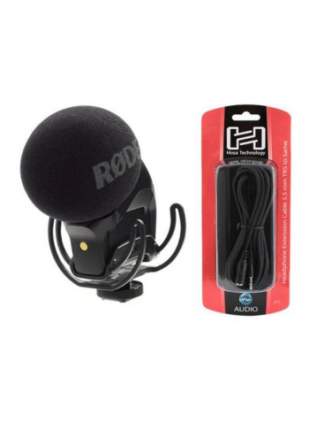 Video Mic On Camera Microphone SVMPR Black