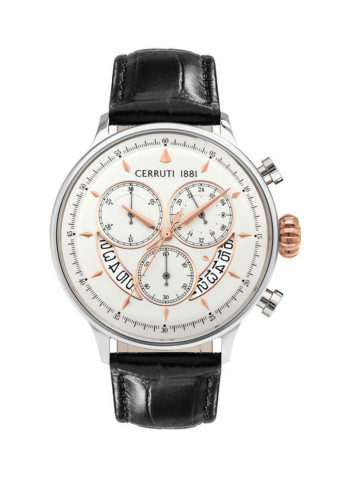 Men's Dervio Water Resistance Leather Analogue Watch C CRWA26803