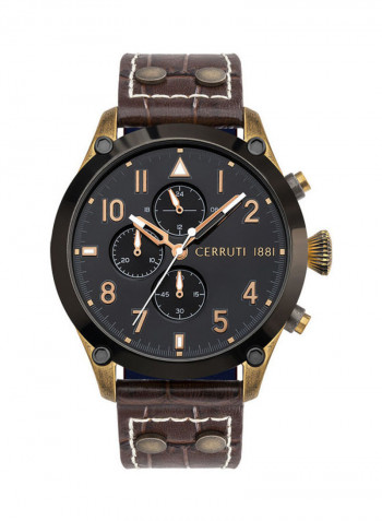 Men's Borgatello Water Resistance Leather Analogue Watch C CRWA30702