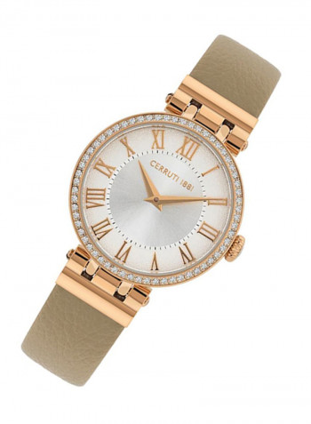 Women's Leather Analog Wrist Watch C Crwm26505