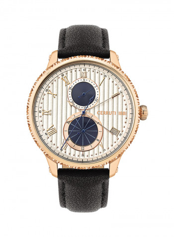 Men's Bargino Water Resistant Leather Chronograph Watch CCRWA26606