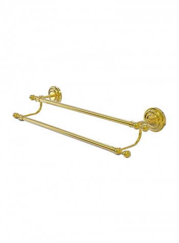 Que New Collection Double Towel Bar Gold 24inch