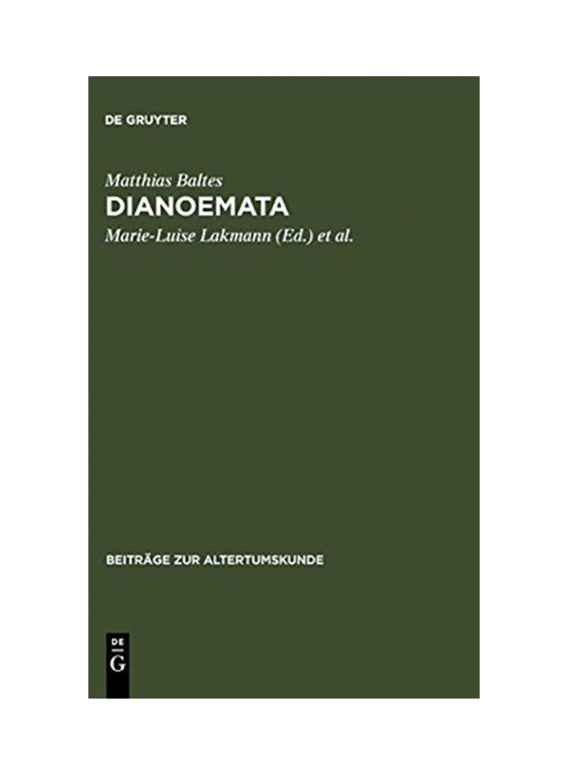 Dianoemata Hardcover