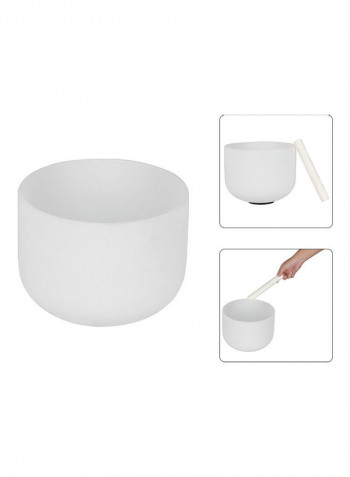 Crystal Singing Bowl With Mallet And Rubber O-Ring