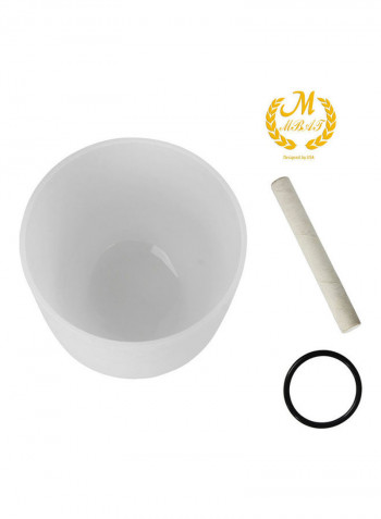 Crystal Singing Bowl With Mallet And Rubber O-Ring