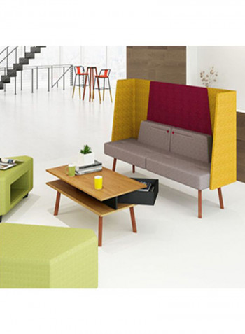End Table Beige/Brown/Black 600x600x550cm