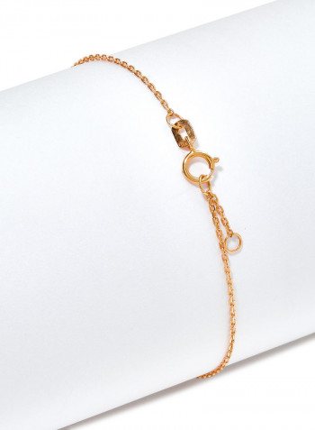 18 Karat Rose Gold Black Onyx And Pearl Two Stone Bracelet